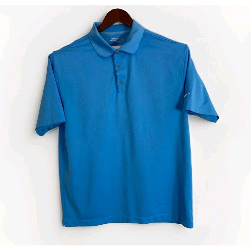 Nike Golf Dri Fit Polo Shirt Mens XL Blue Short Sleeve Athleisure Casual